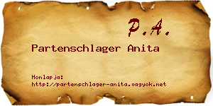 Partenschlager Anita névjegykártya